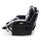 Hampton Leather Home Theater Sofa - Power