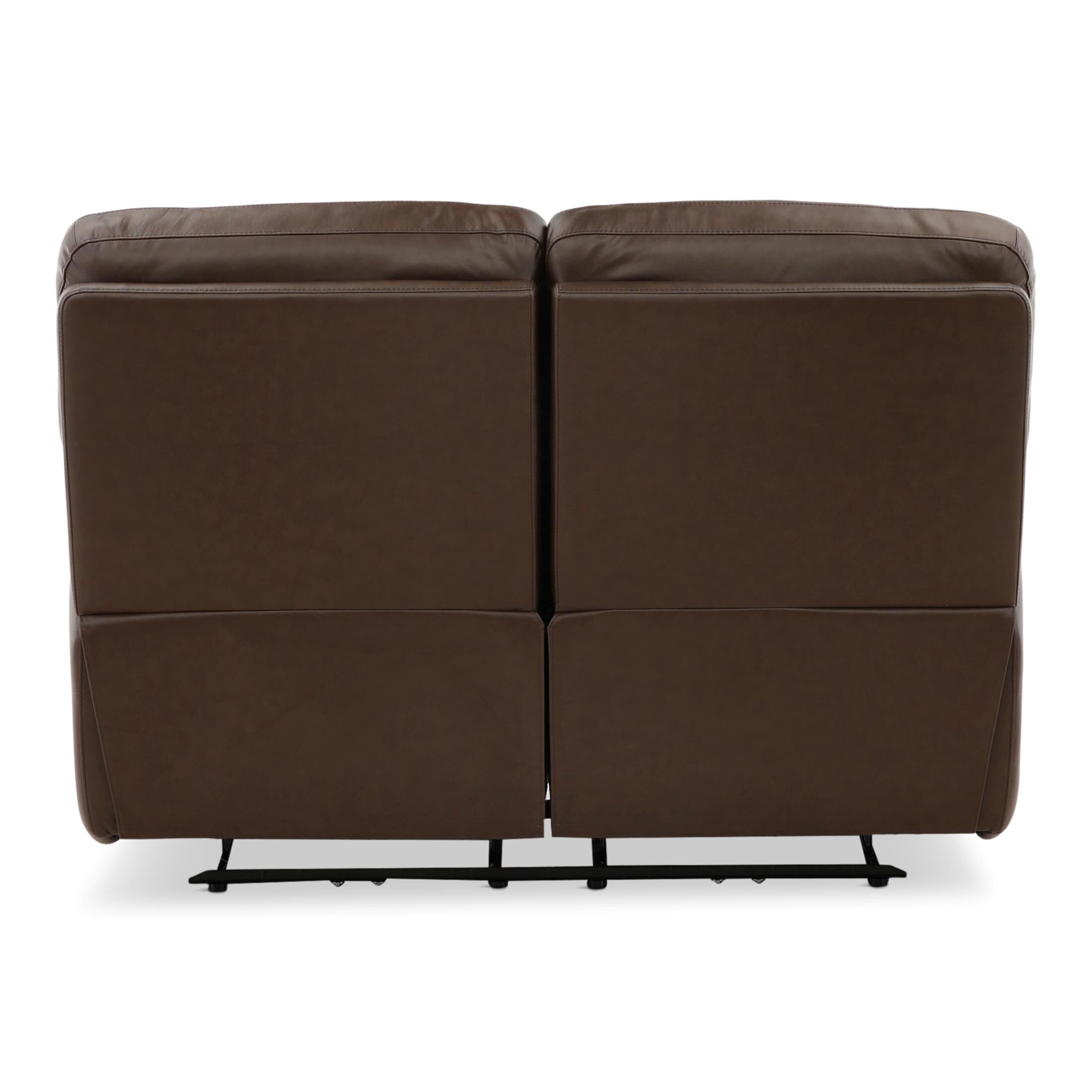 Walker Leather Power Reclining Loveseat - Cacao