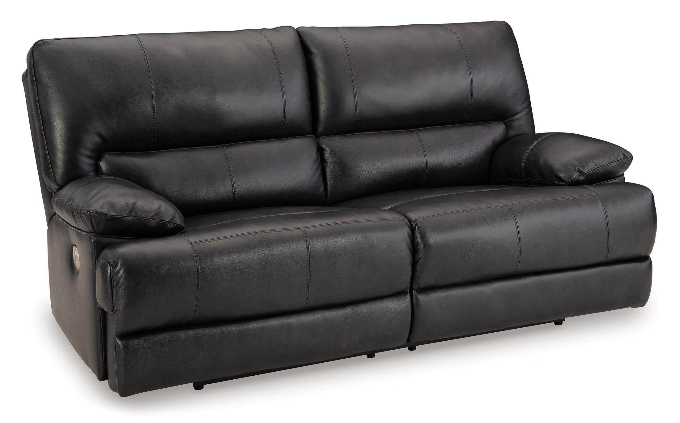 Mountainous Leather Power Reclining Sofa - Eclipse