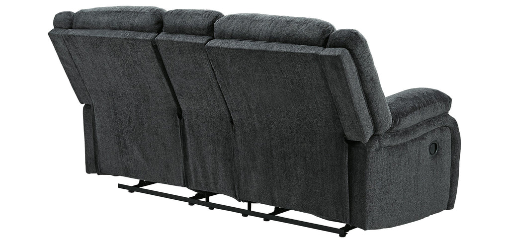 Draycoll Reclining Loveseat with Console - Fabric