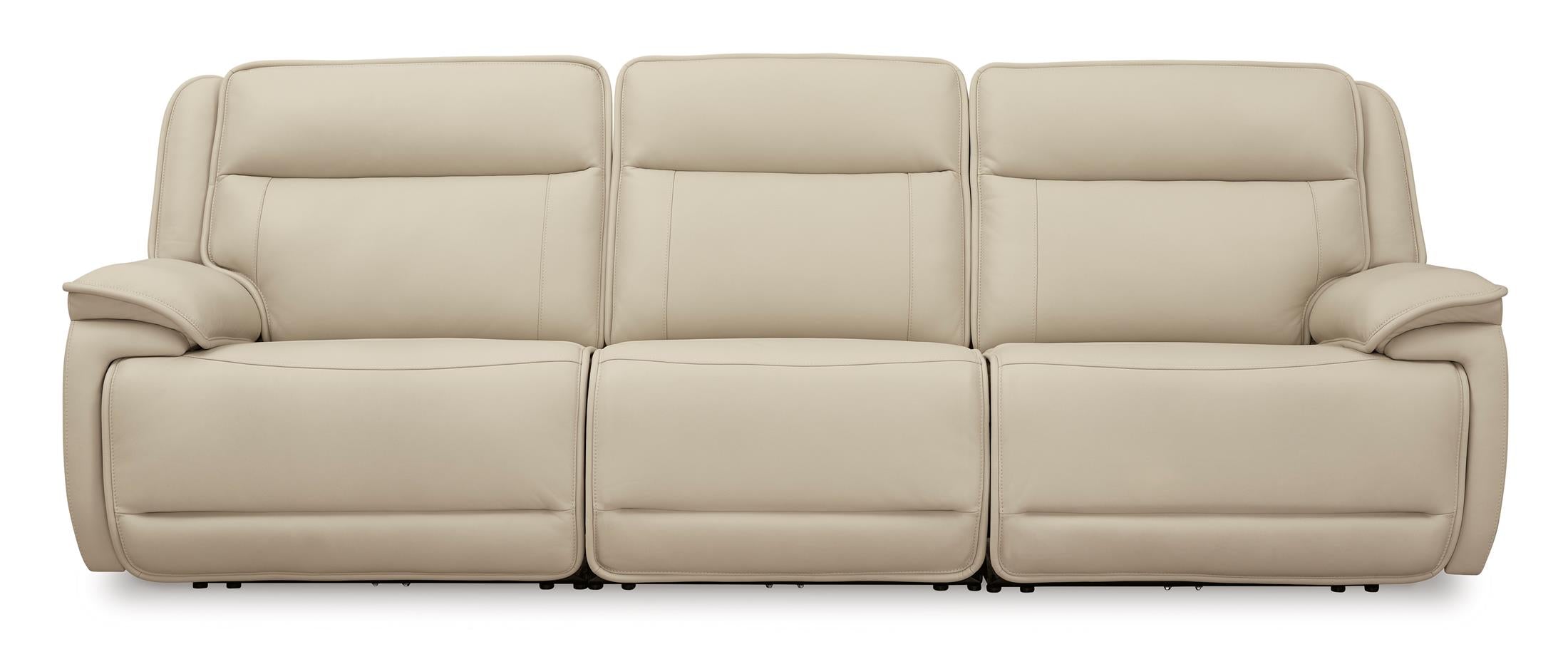 Double Deal 3-Piece Leather Power Reclining Sofa - Set
