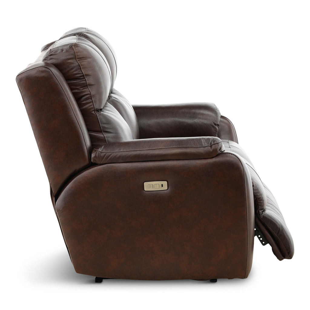Waylon Leather Power Reclining Loveseat - Indoor