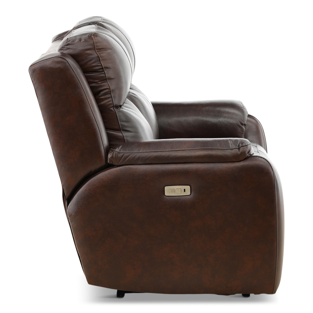Waylon Leather Power Reclining Loveseat - Indoor