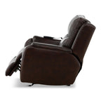 Waylon Leather Power Rocker Recliner