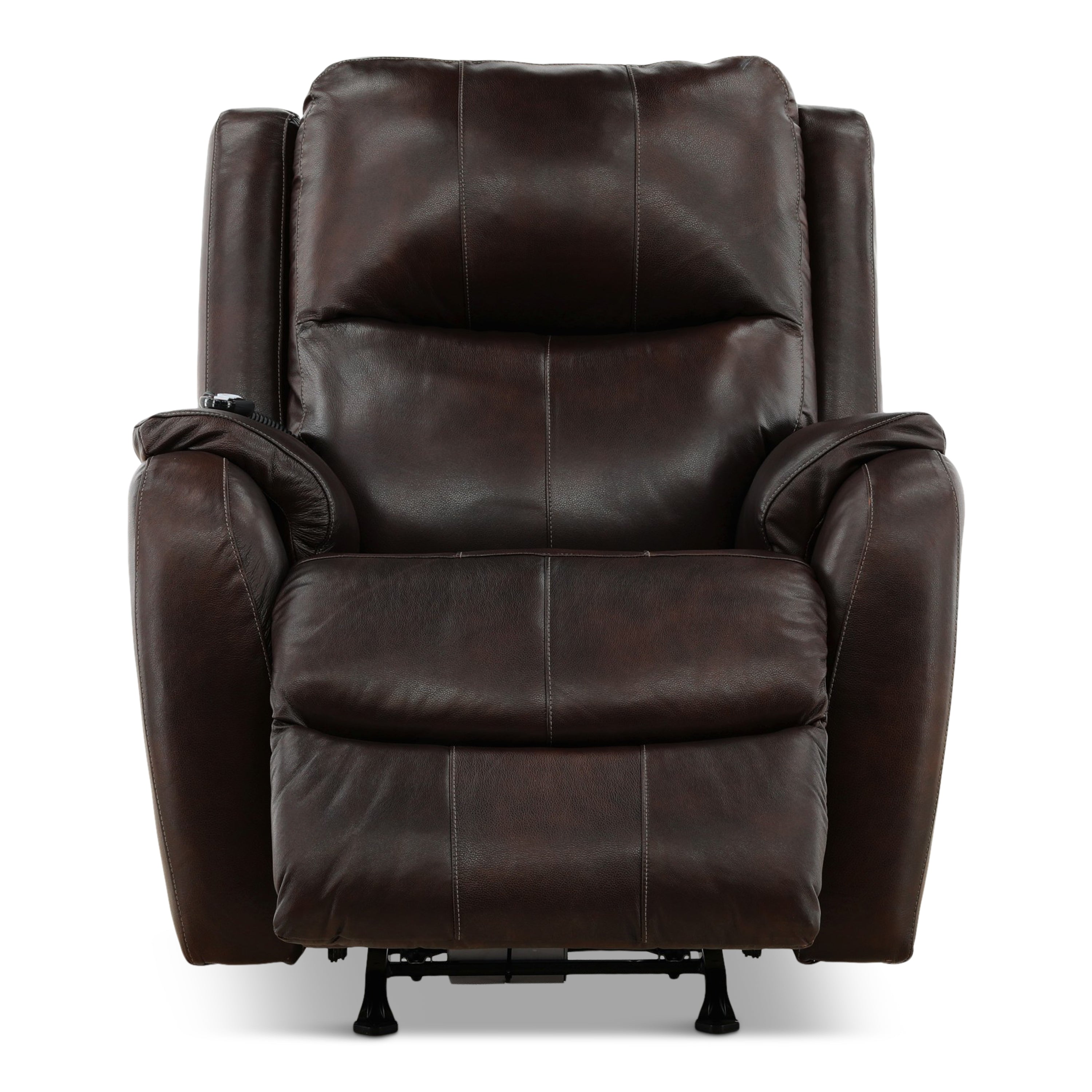 Waylon Leather Power Rocker Recliner