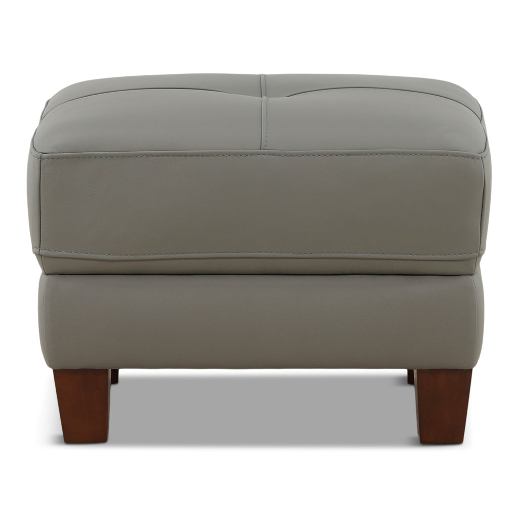 Fitzgerald Leather Ottoman - Indoor