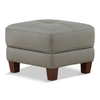 Fitzgerald Leather Ottoman - Indoor