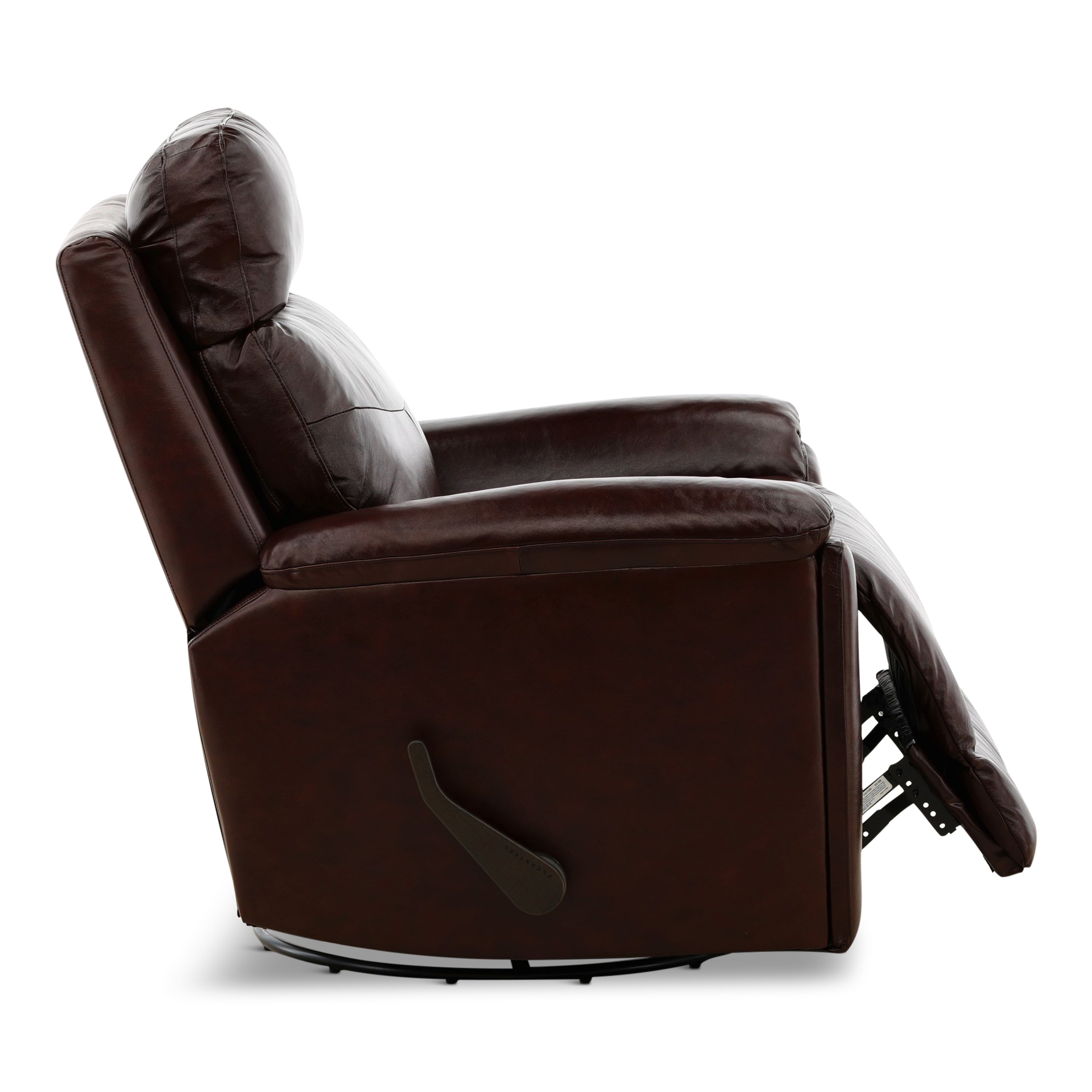 Refined Perfect Match Leather Swivel Gliding Recliner