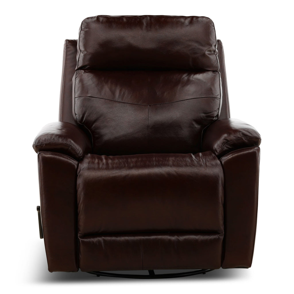 Refined Perfect Match Leather Swivel Gliding Recliner