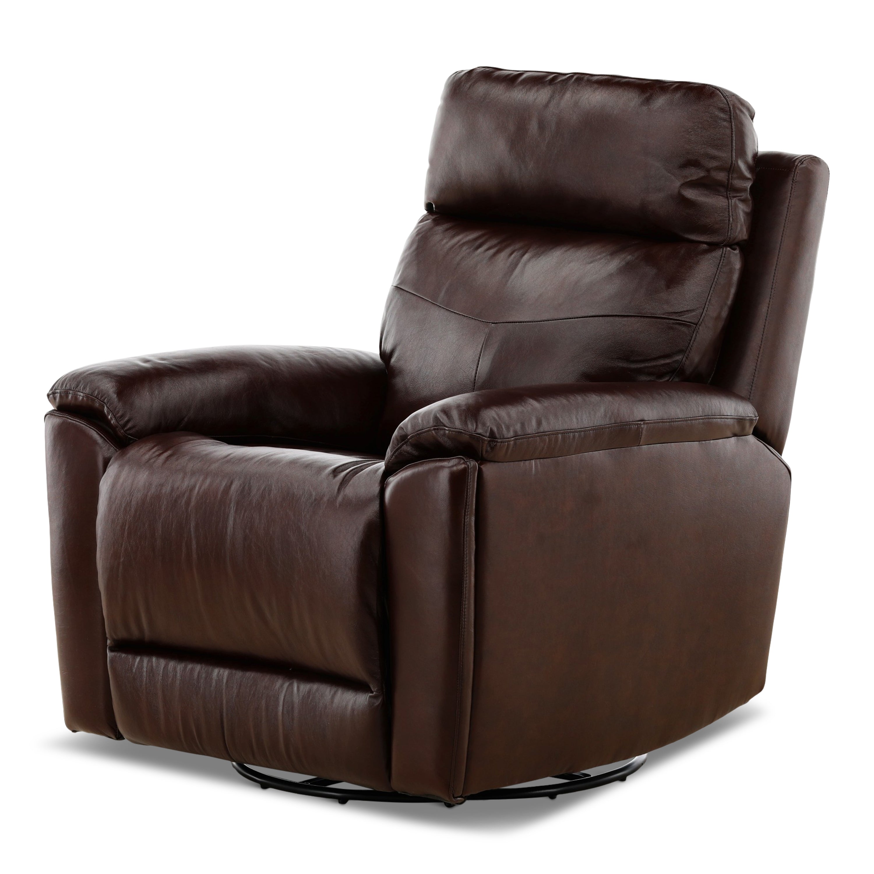 Refined Perfect Match Leather Swivel Gliding Recliner