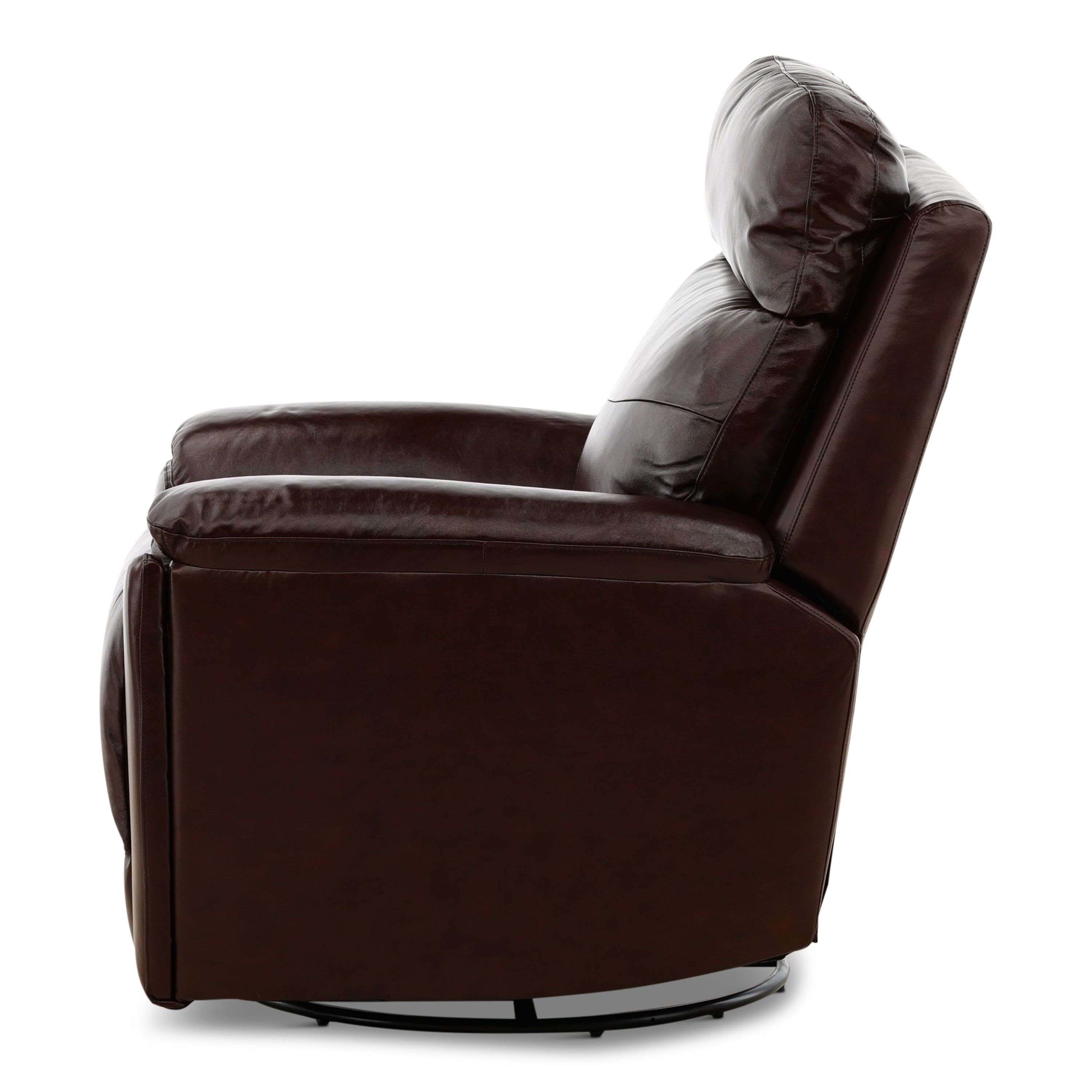 Refined Perfect Match Leather Swivel Gliding Recliner