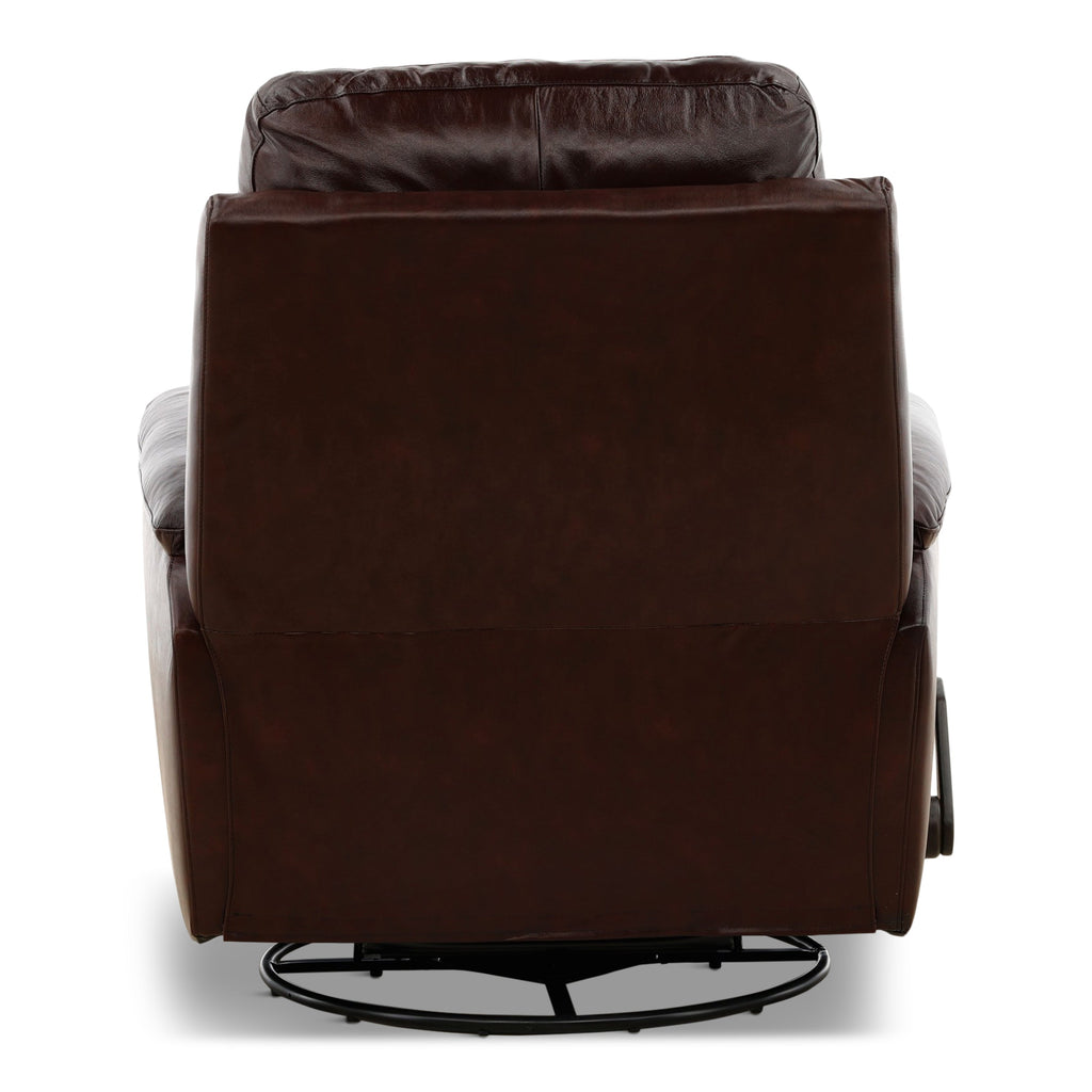Refined Perfect Match Leather Swivel Gliding Recliner