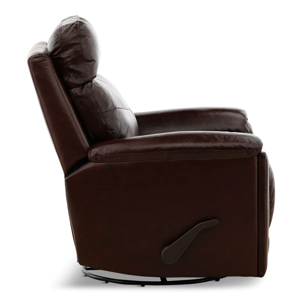 Refined Perfect Match Leather Swivel Gliding Recliner