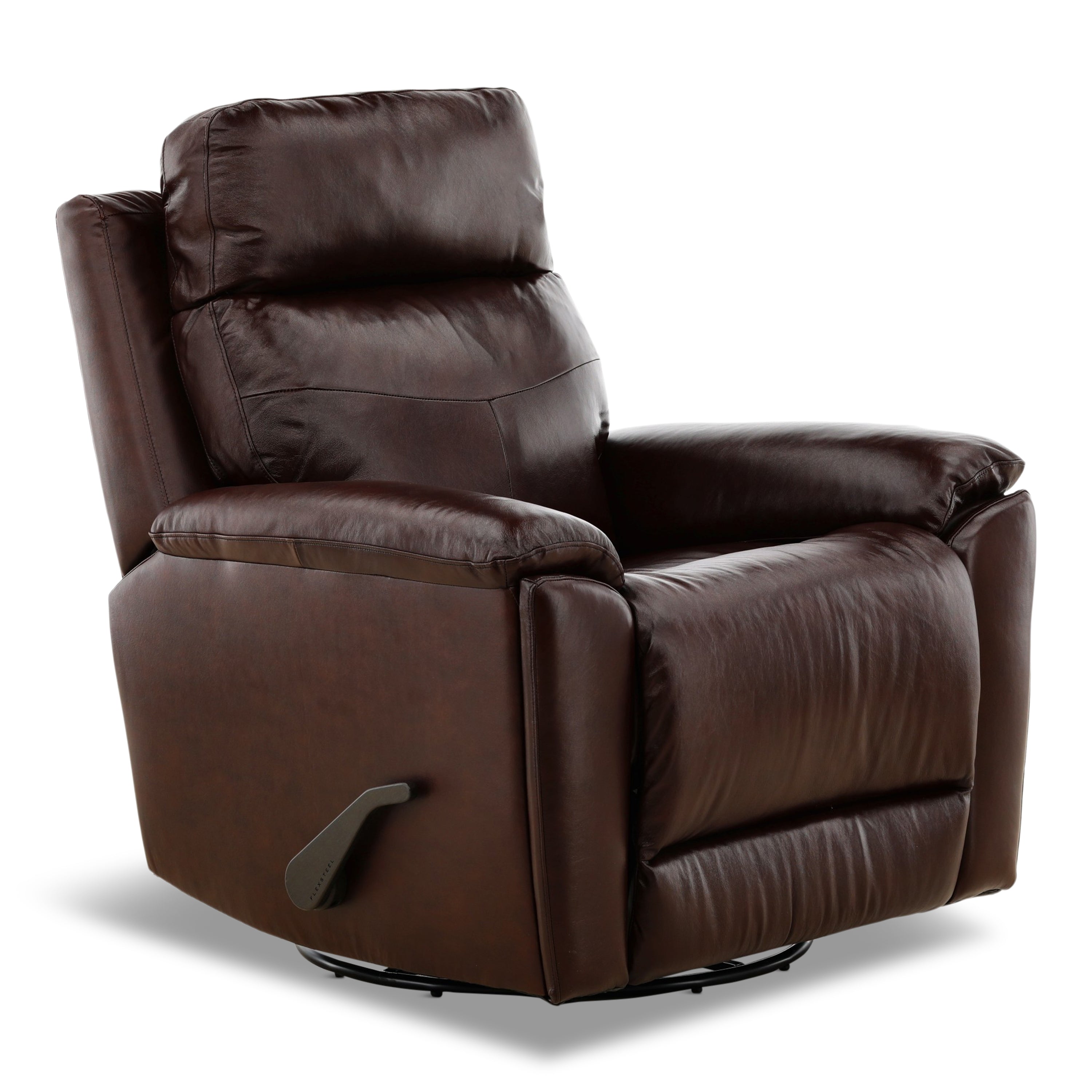 Refined Perfect Match Leather Swivel Gliding Recliner