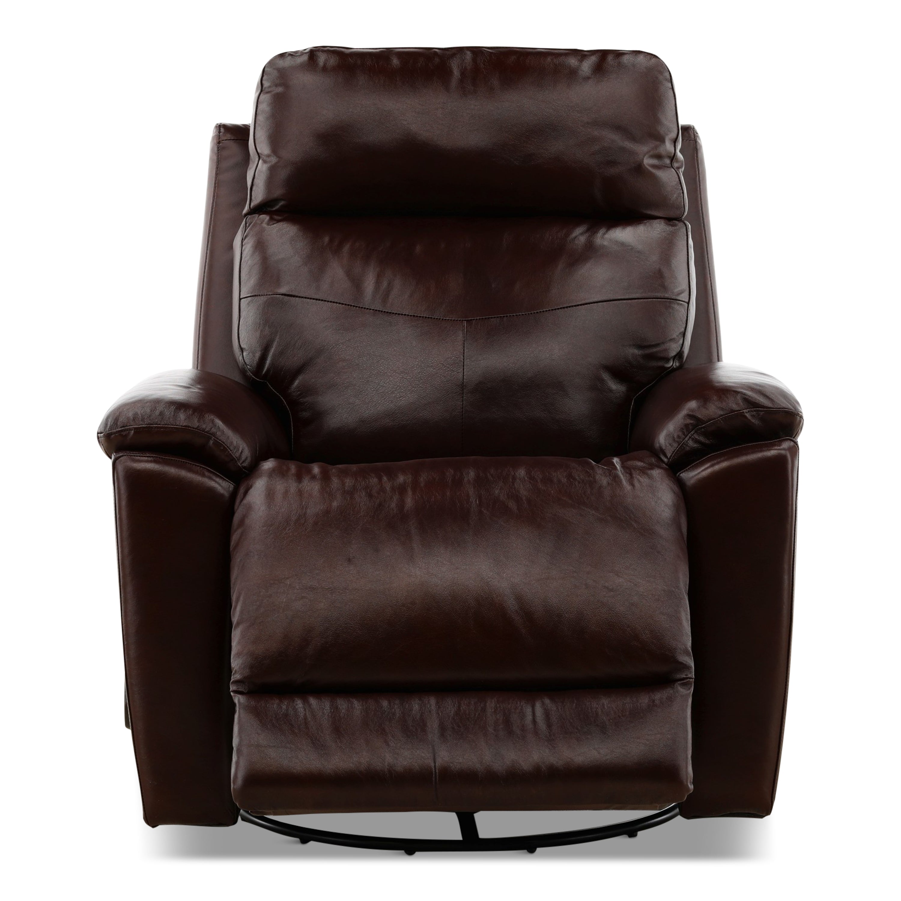 Refined Perfect Match Leather Swivel Gliding Recliner