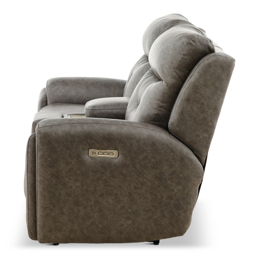 Power recl console loveseat