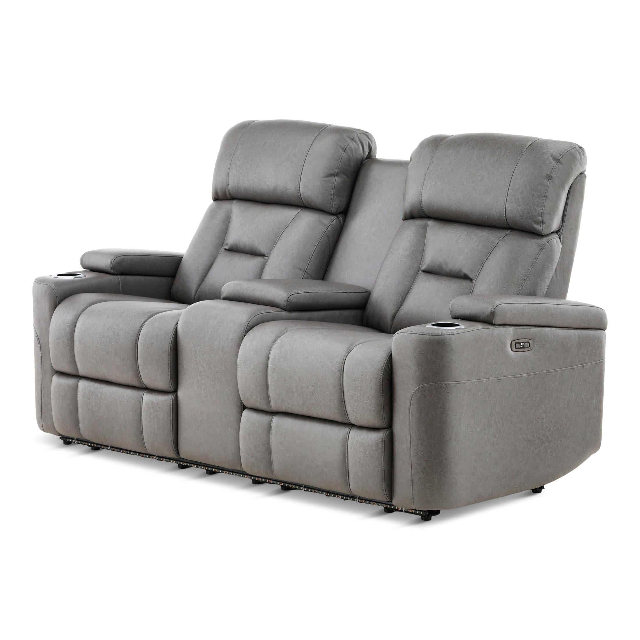 Fowler Power Console Loveseat - Fabric