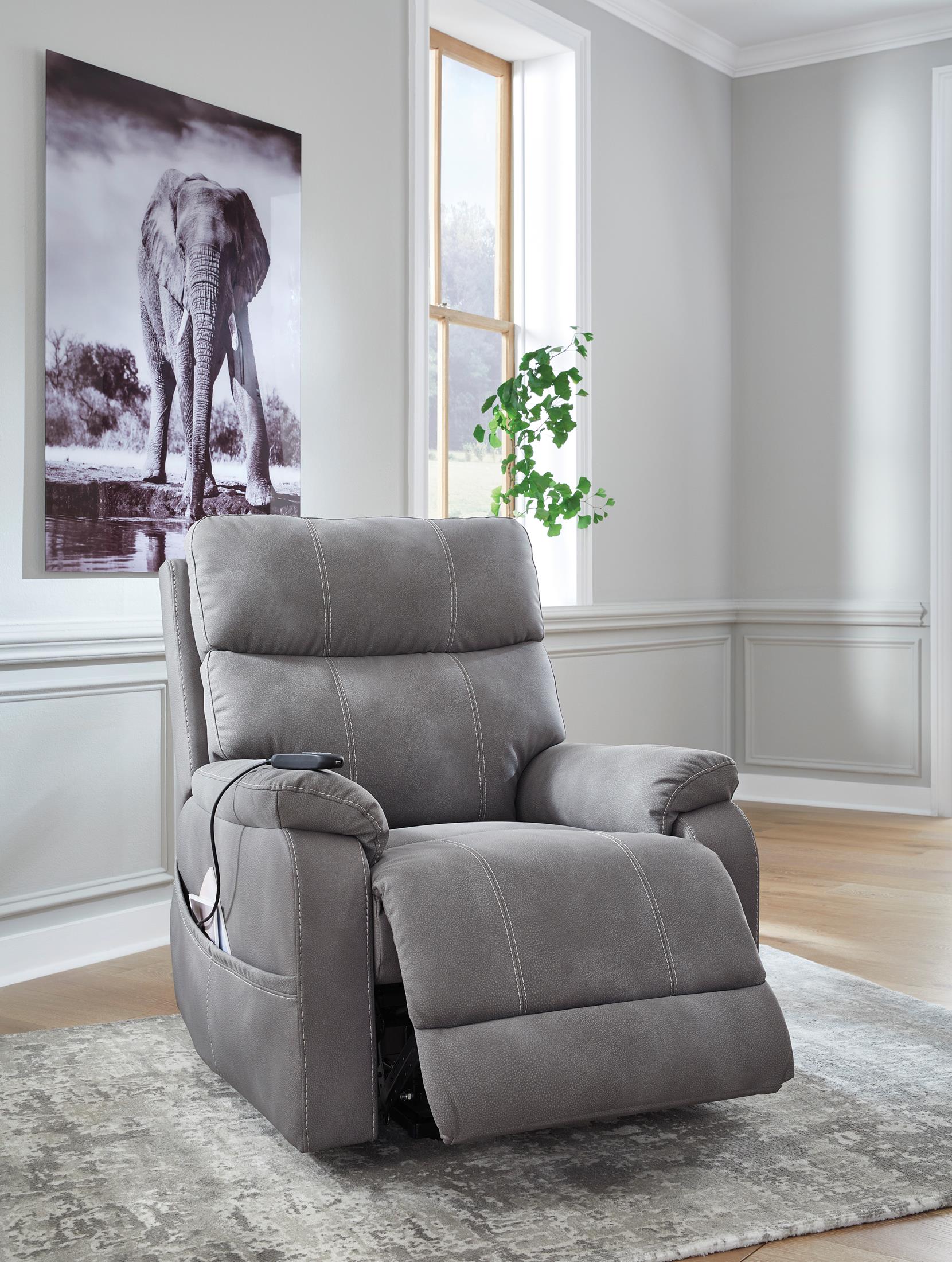 Next-Gen Durapella Power Lift Recliner - Reclining