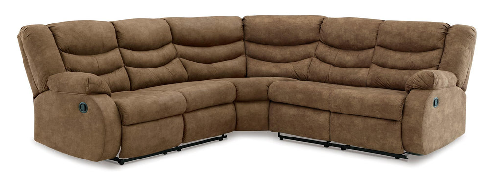 Partymate 2-Piece Reclining Sectional - Brindle