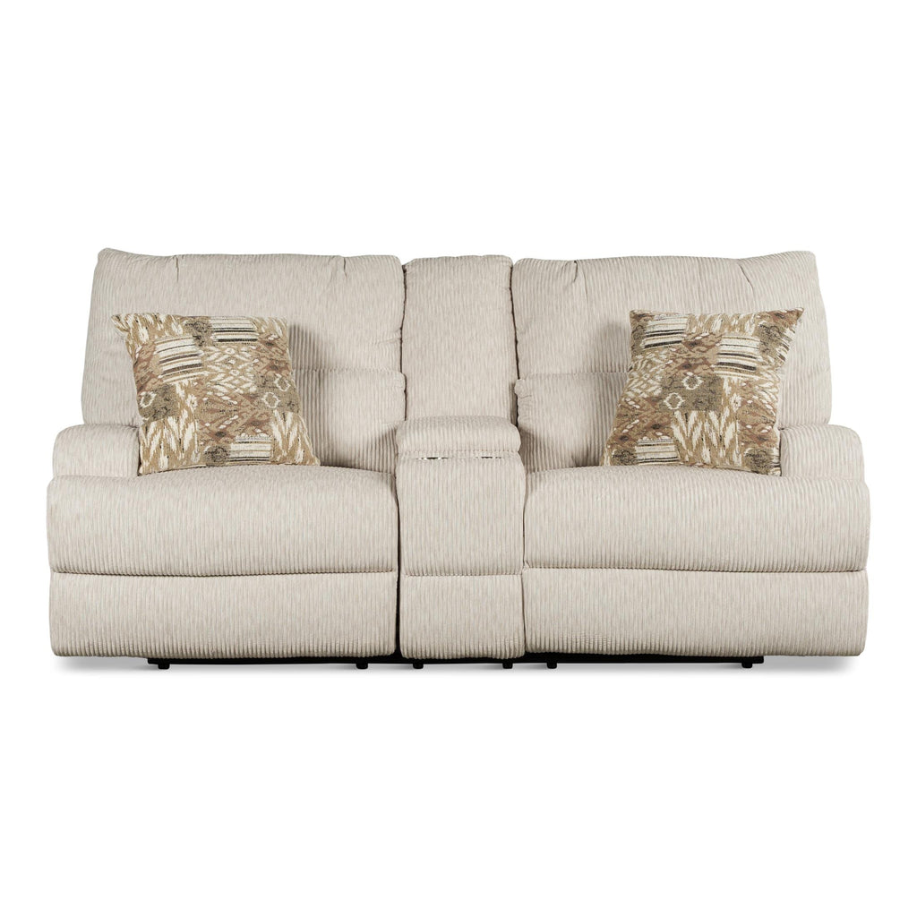 Conway Power Loveseat with Console - Fabric