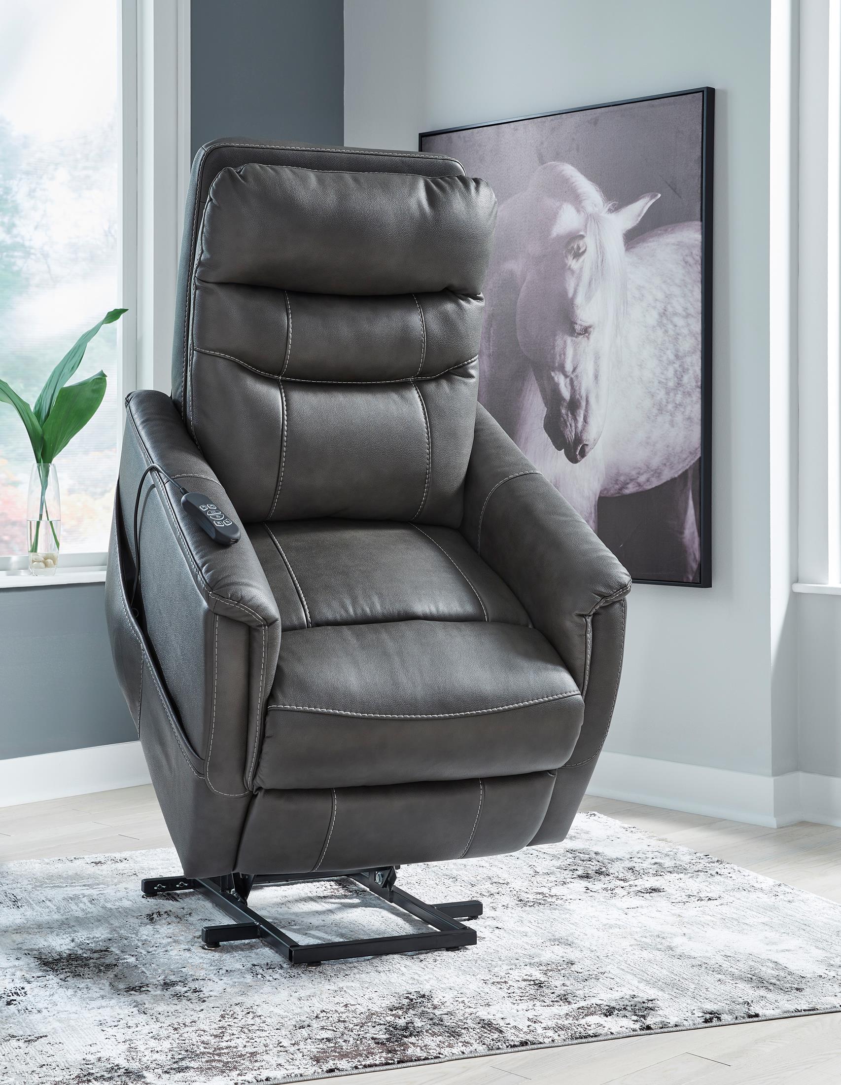 Strawbill Power Lift Recliner - Reclining