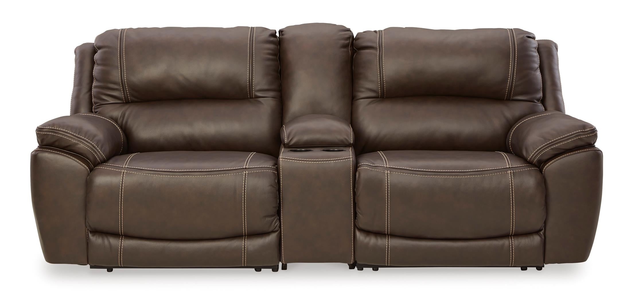 Dunleith 3-Piece Power Reclining Loveseat with Console - Set