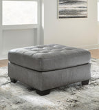 Clairette Court Oversized Accent Ottoman - Fabric