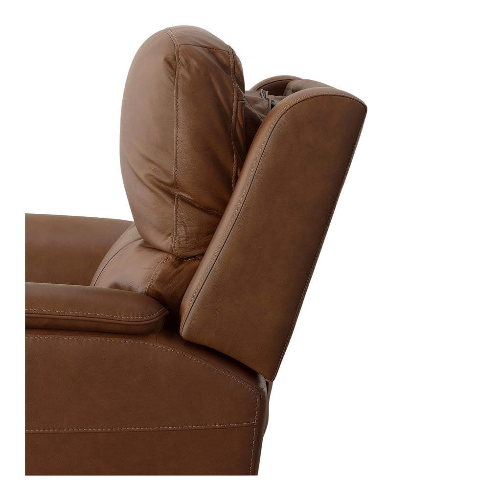Carmen Leather Power Recliner - Reclining