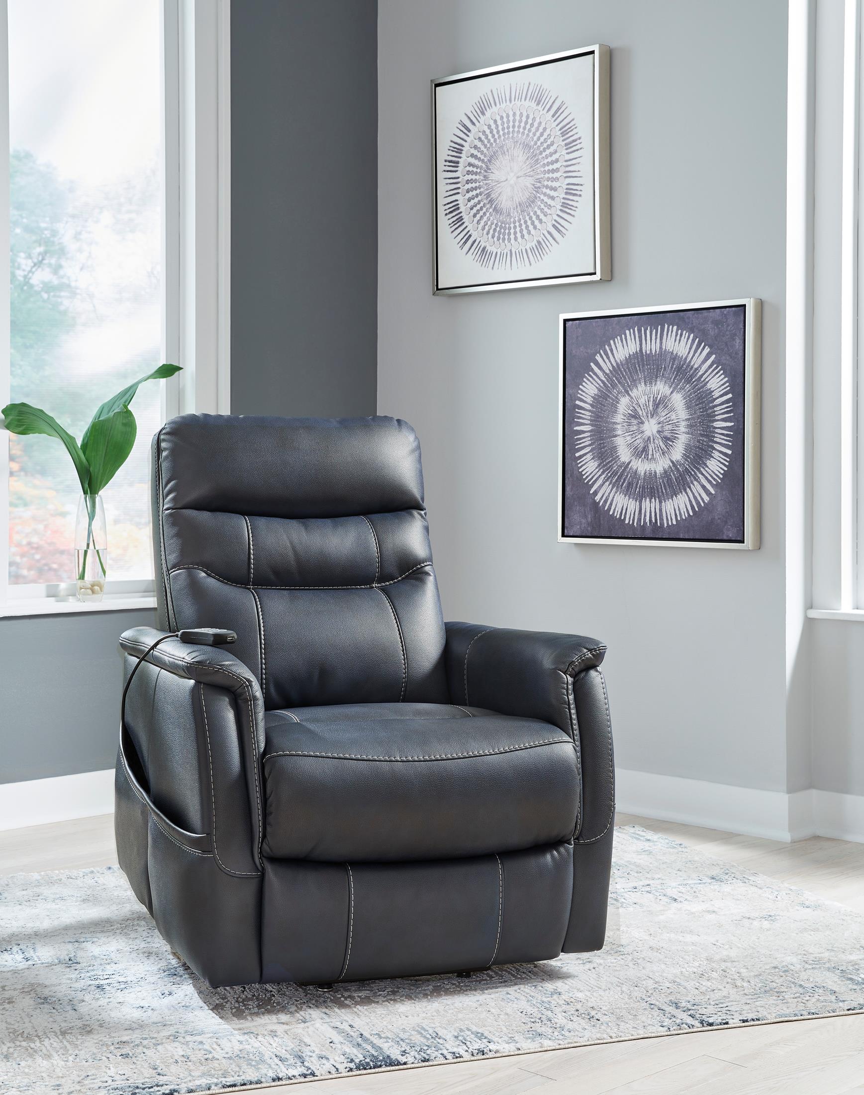 Strawbill Power Lift Recliner - Reclining