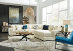 Lindyn 5-Piece Ivory Sectional with Chaise - Right-Facing
