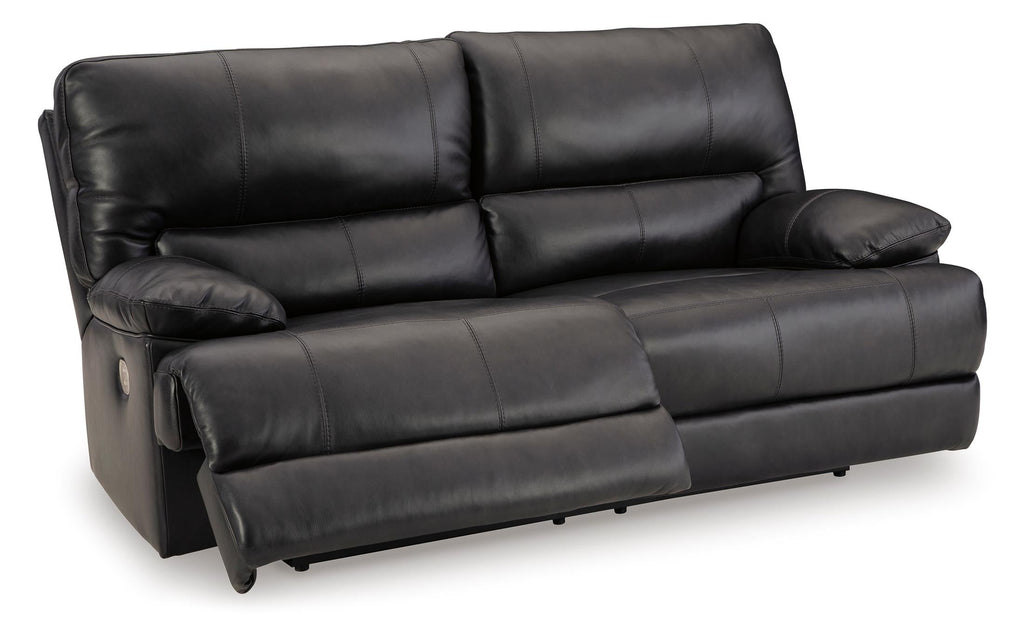 Mountainous Leather Power Reclining Sofa - Eclipse