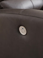Boxmere Leather Power Rocker Recliner - Fabric