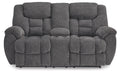 Foreside Reclining Console Loveseat - Fabric