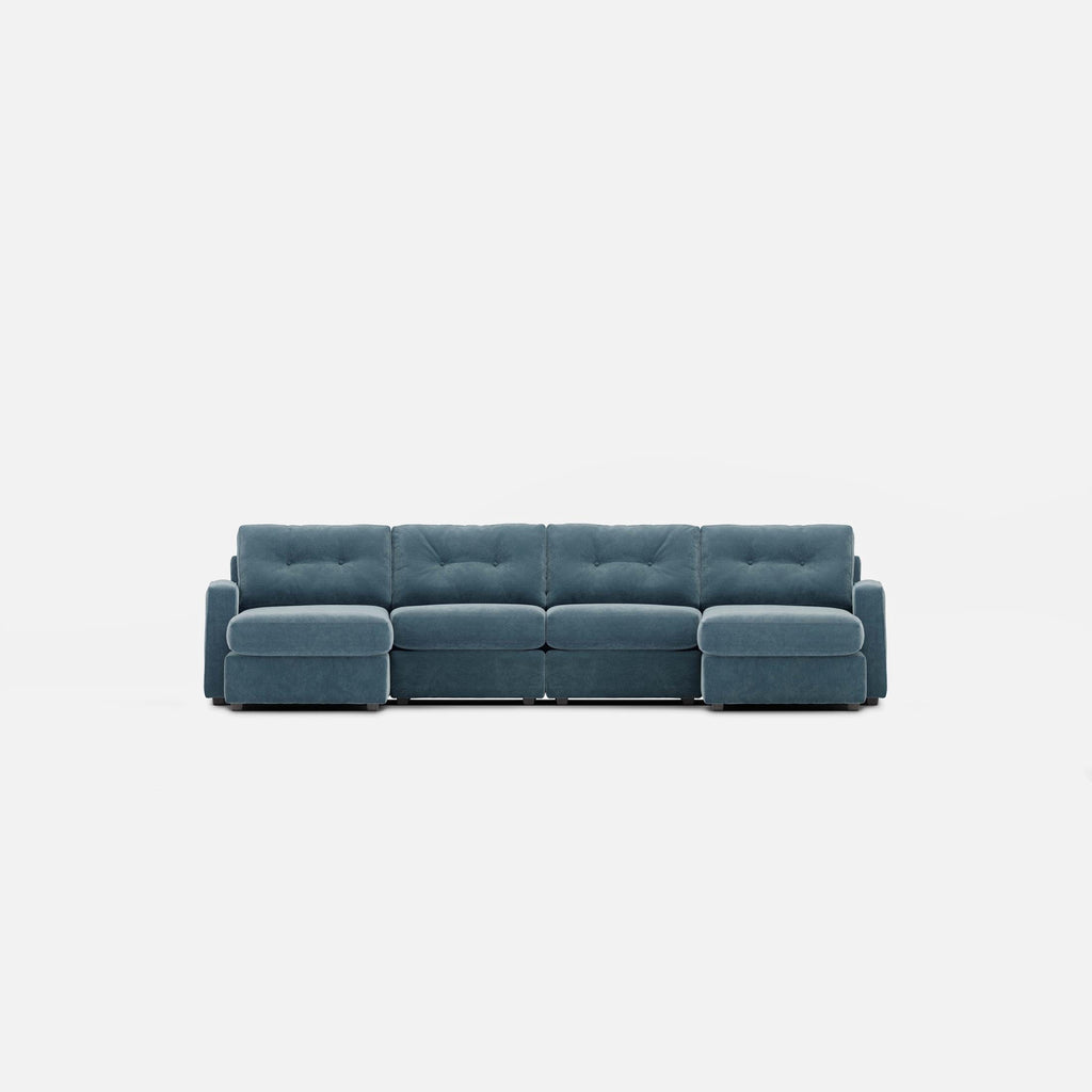 Modular One 4-Piece Sectional with Dual Chaise