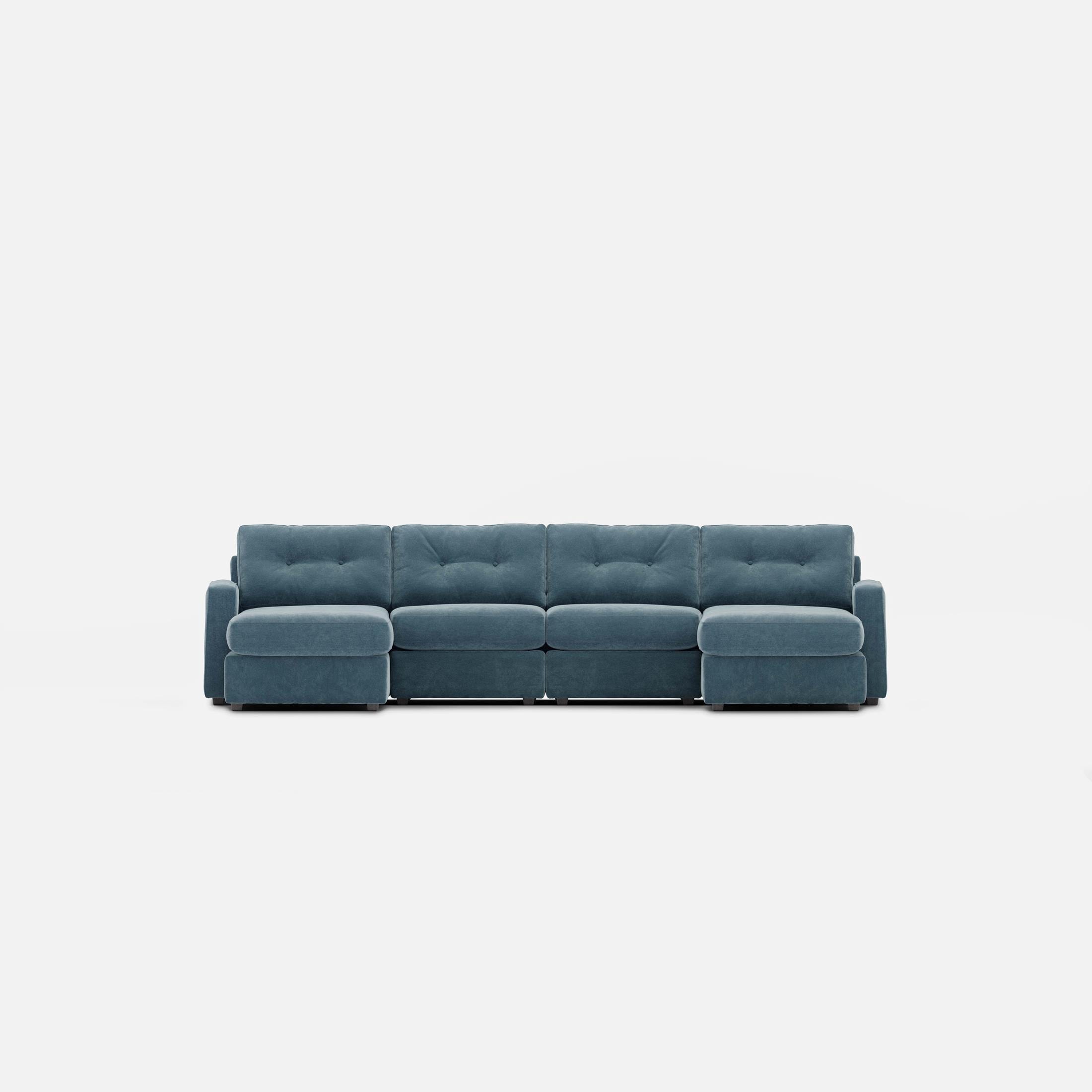 Modular One 4-Piece Sectional with Dual Chaise