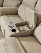 Next-Gen DuraPella Power Reclining Loveseat with Console - Fabric