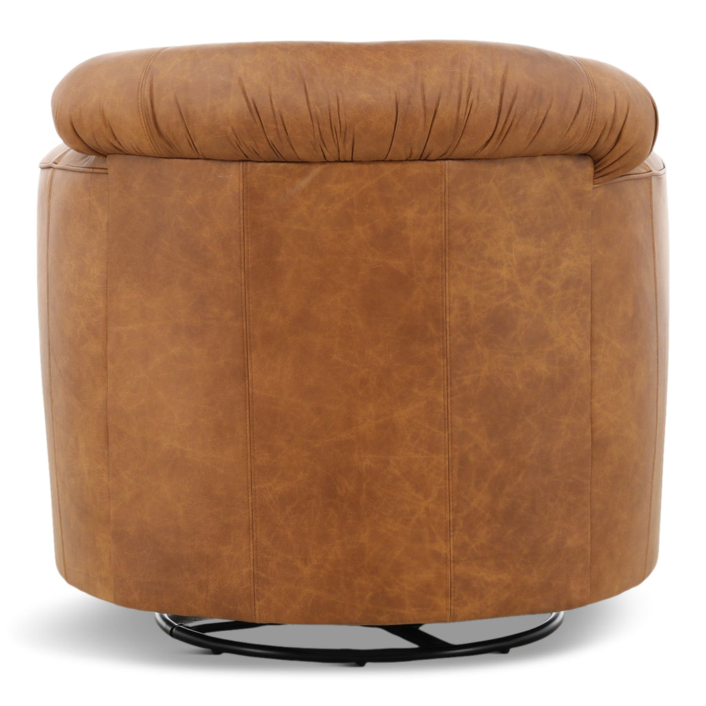 Bodhi Leather Swivel Glider - Decor