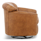 Bodhi Leather Swivel Glider - Decor