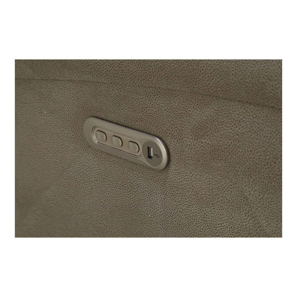 Darby Power Reclining Loveseat with Console - Fabric