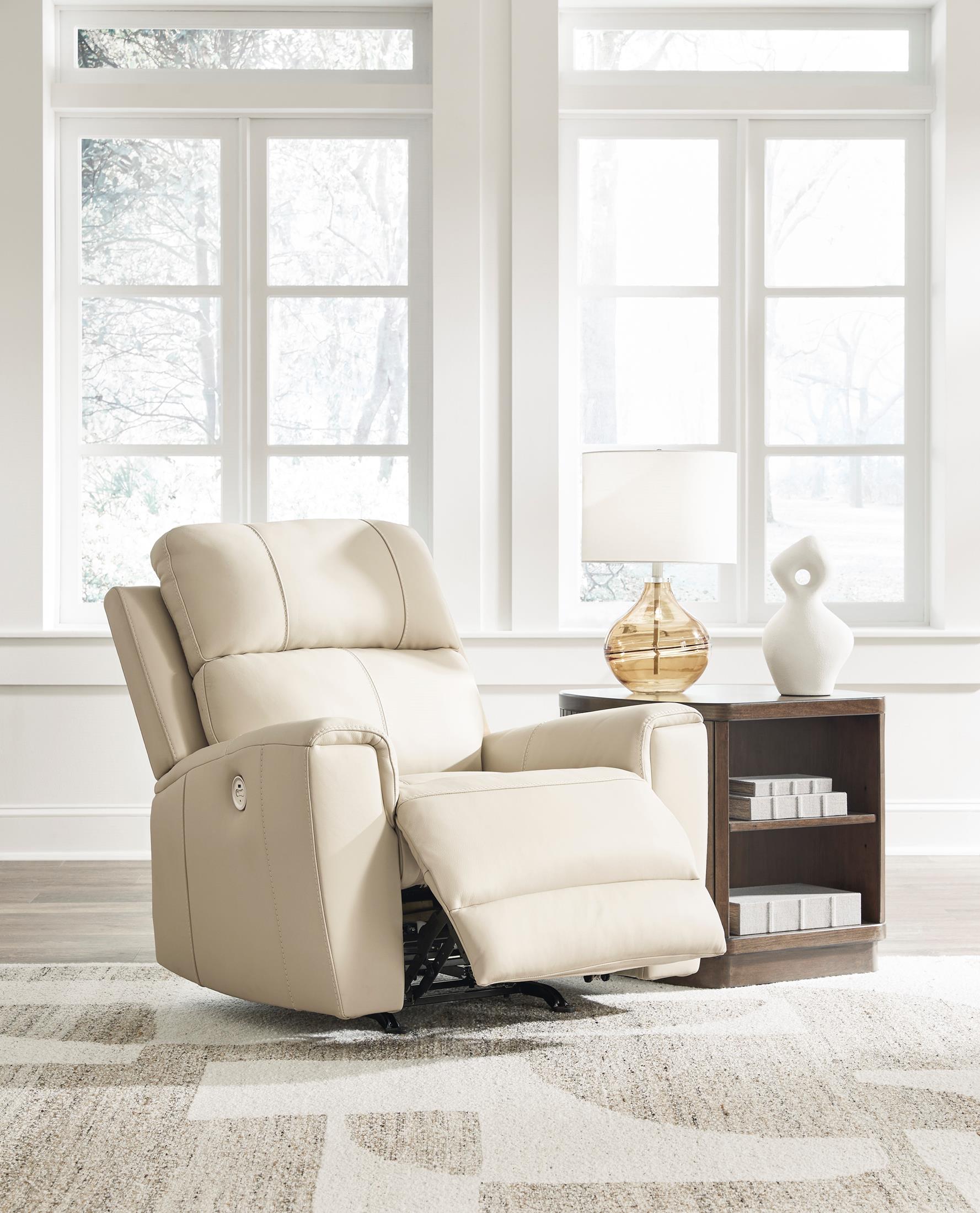 Dahlmoore Leather Power Rocker Recliner - Fabric
