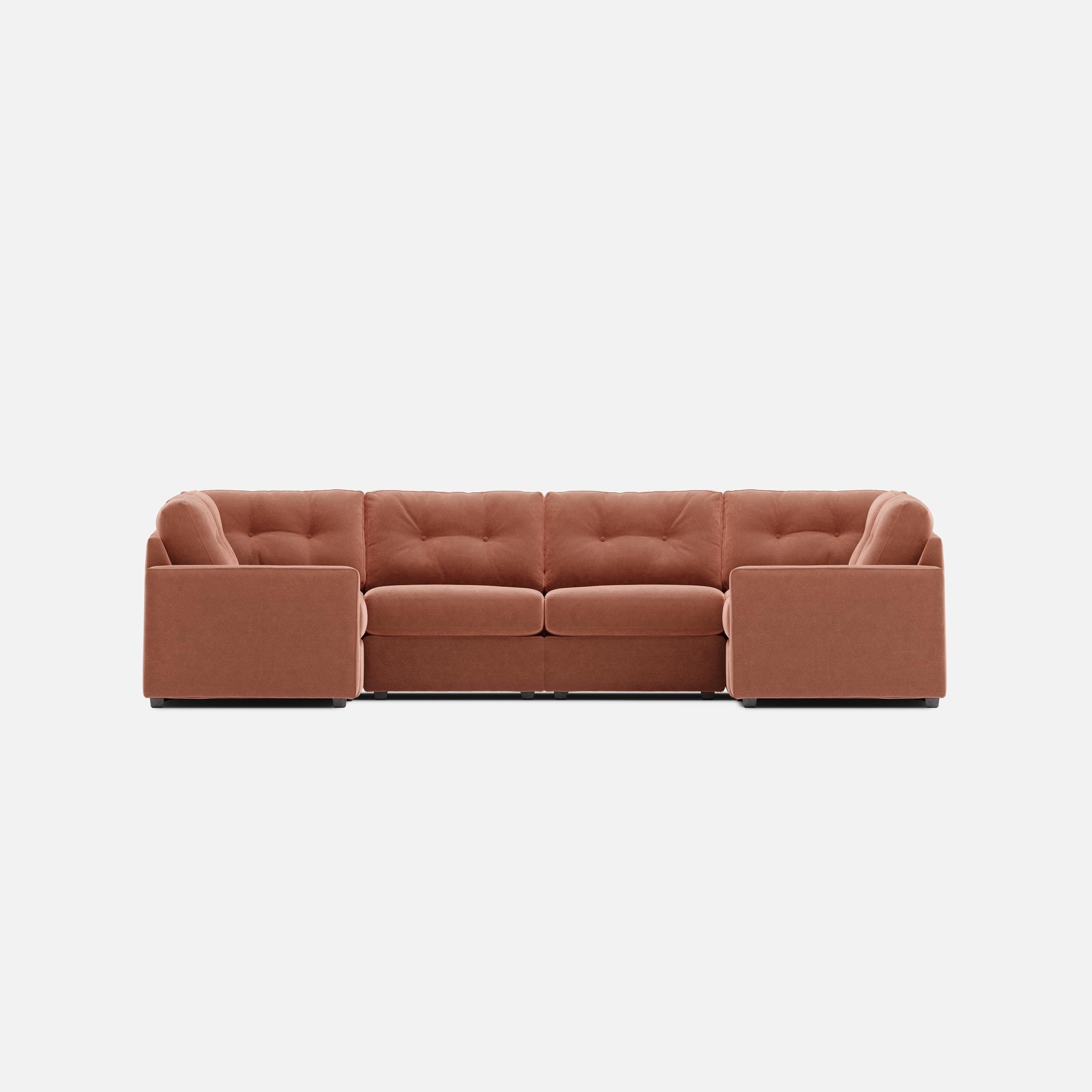 Modular One 6-Piece Sectional - Cantaloupe