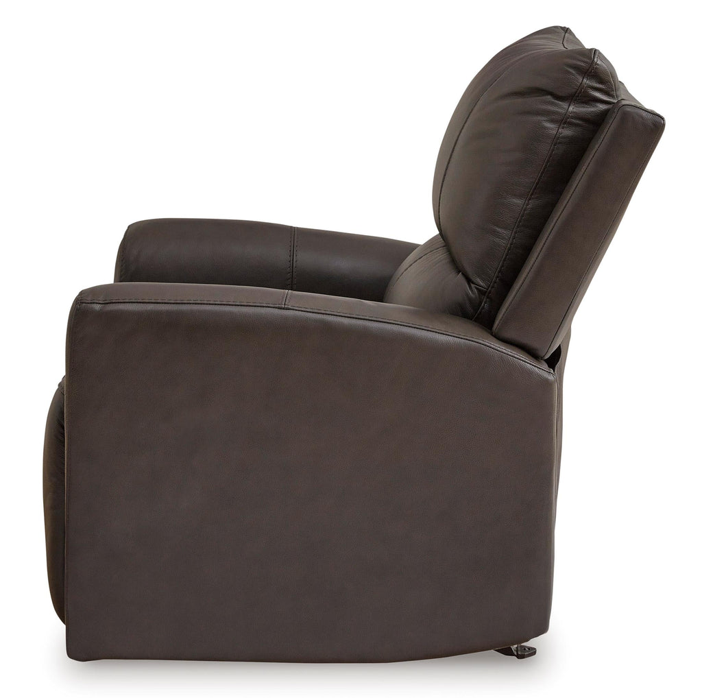 Boxmere Leather Power Rocker Recliner - Fabric