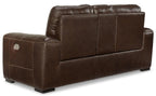 Alessandro Power Reclining Console Loveseat - Leather