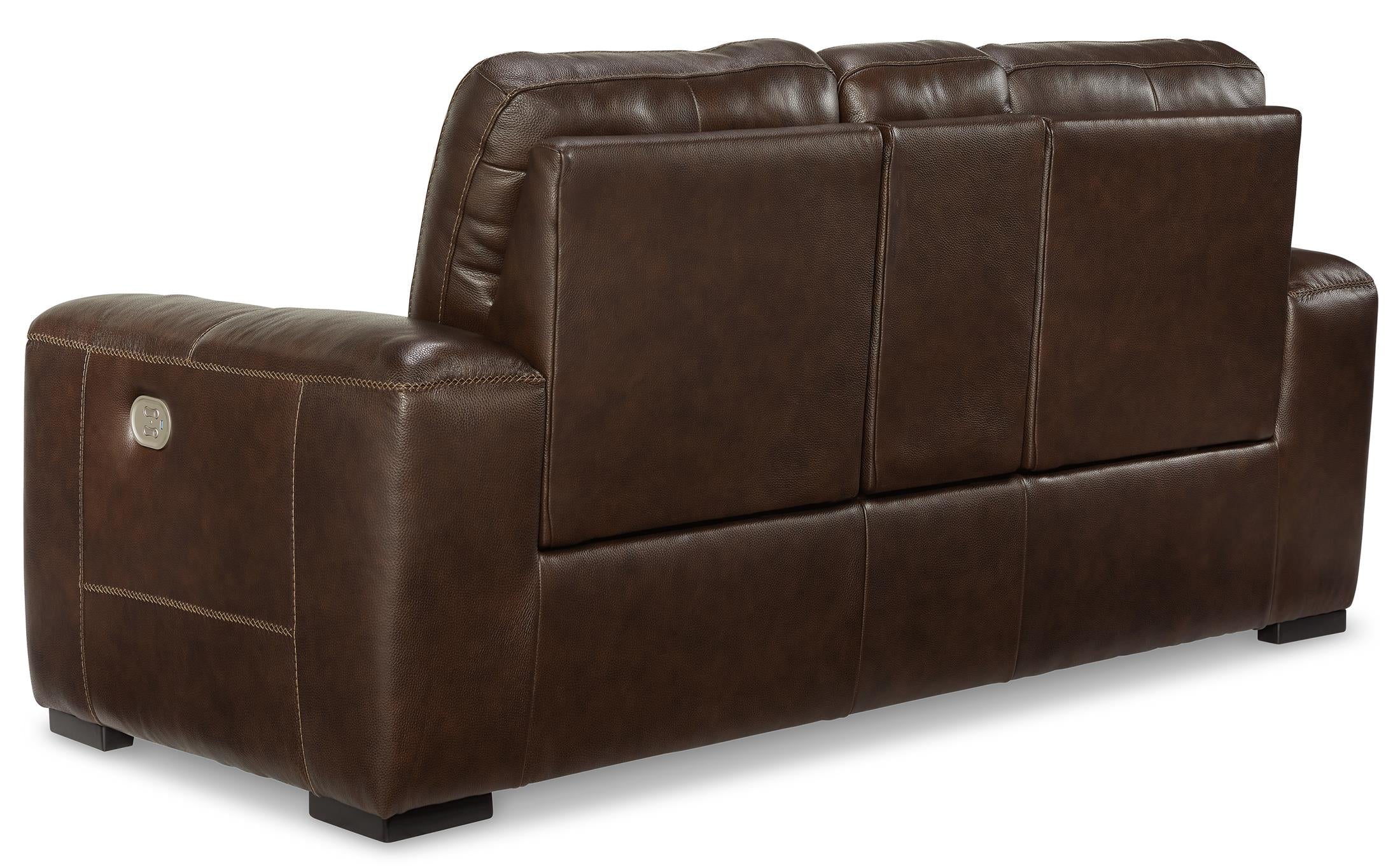 Alessandro Power Reclining Console Loveseat - Leather