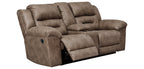 Stoneland Reclining Loveseat with Console - Fabric