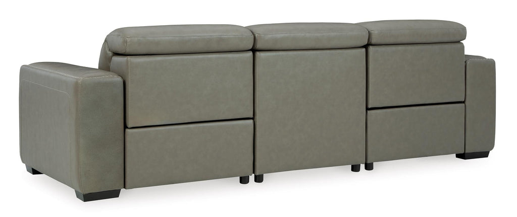 Correze 3-Piece Dual Power Leather Reclining Modular Sofa - Set