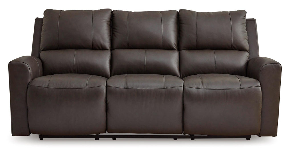 Boxmere Leather Power Reclining Sofa - Fabric