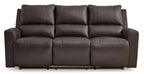 Boxmere Leather Power Reclining Sofa - Fabric
