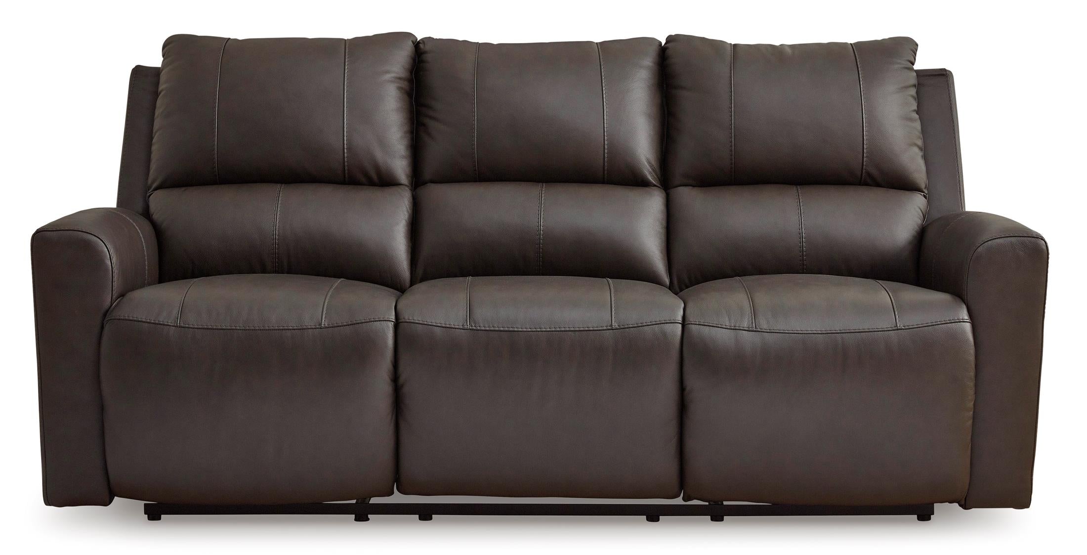 Boxmere Leather Power Reclining Sofa - Fabric