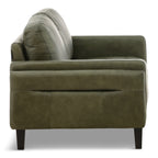 Gianna Leather Loveseat - Indoor